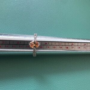 Fragrant jewels Orange and Silver ring. NWOT. Size 9